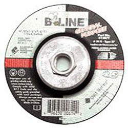 Bee Line Abrasives Depressed Center Combo Wheel, 4-1/2 in dia, 1/8 in Thick, 5/8 in-11 Arbor, 30 Grit, Aluminum Oxide (903-41287T) Each