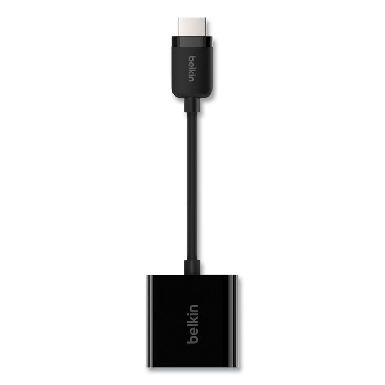 Belkin HDMI to VGA Adapter with Micro-USB Power, 9.8", Black (BLKAV10170BT) Each
