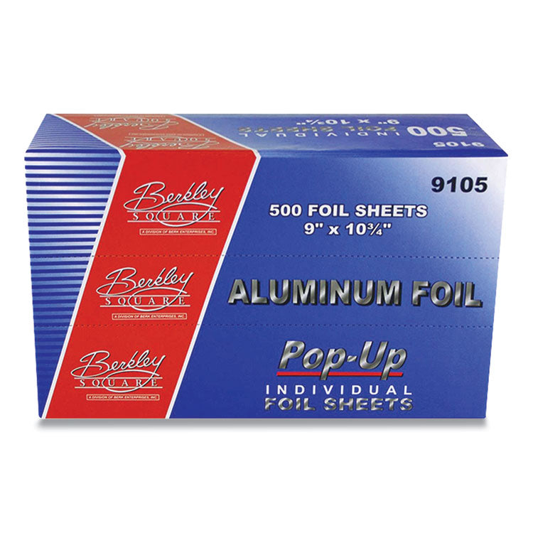 Berkley Square Pop-Up Aluminum Foil, 9 x 10.75, 500 Sheets/Pack, 6 Packs/Carton (BSQ1379000) Each