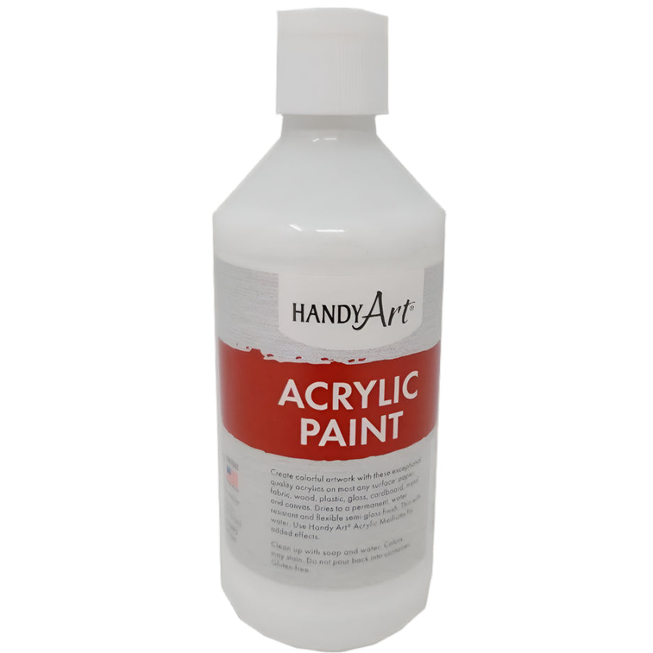 ACRYLIC PAINT TITANIUM WHITE 8 ONZ