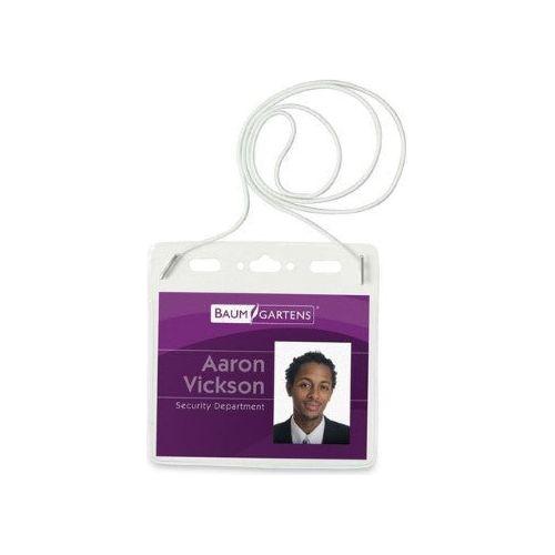 BADGE HOLDER WITH ELASTIC NECKCORD 3" X 4" 25/BOX