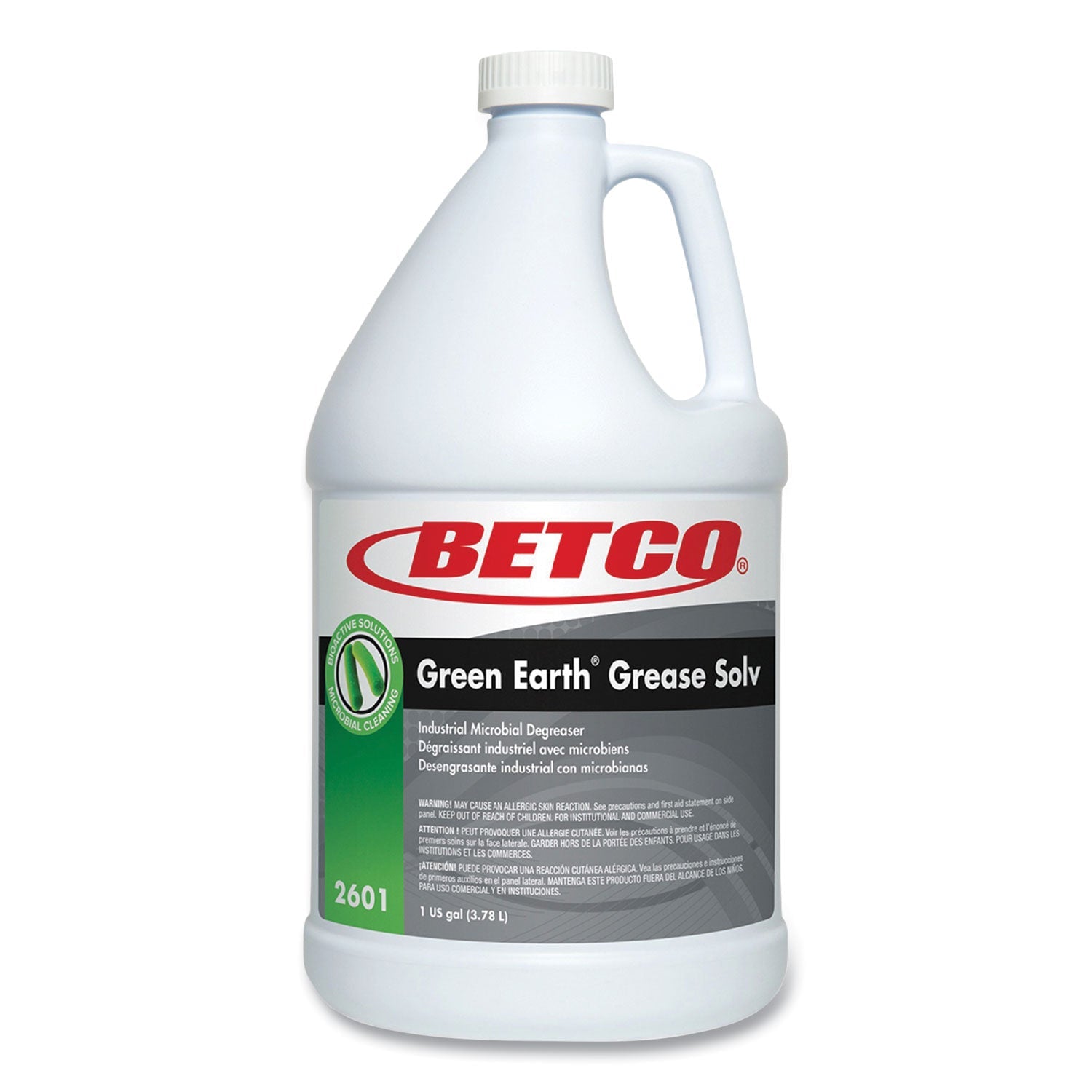 Betco BioActive Solutions Grease Solv, Orange Scent, 1 gal Bottle, 4/Carton (BET26010400) Case of 4