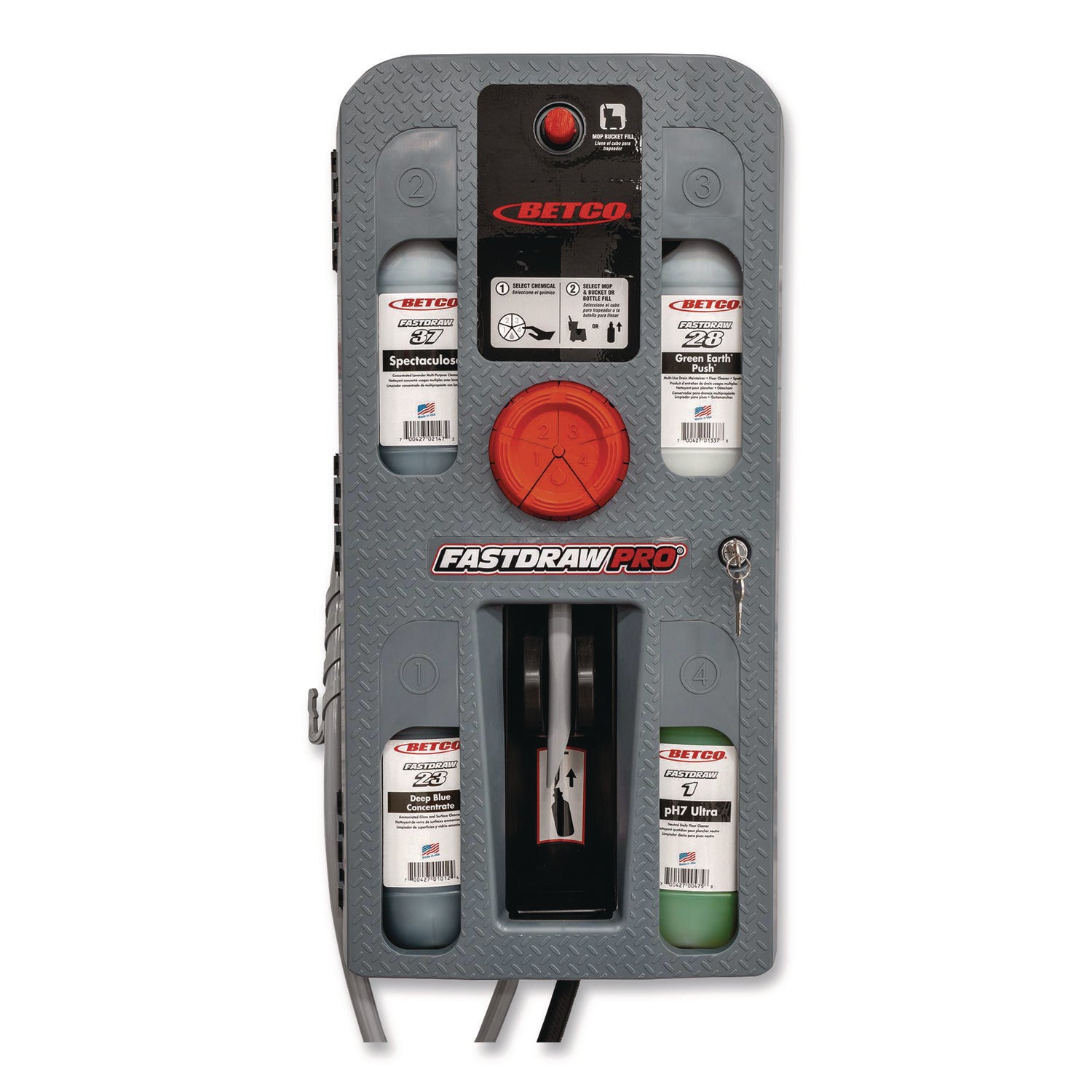 Betco FASTDRAW PRO, Four Bays for Cleaners (BET9268200) Each