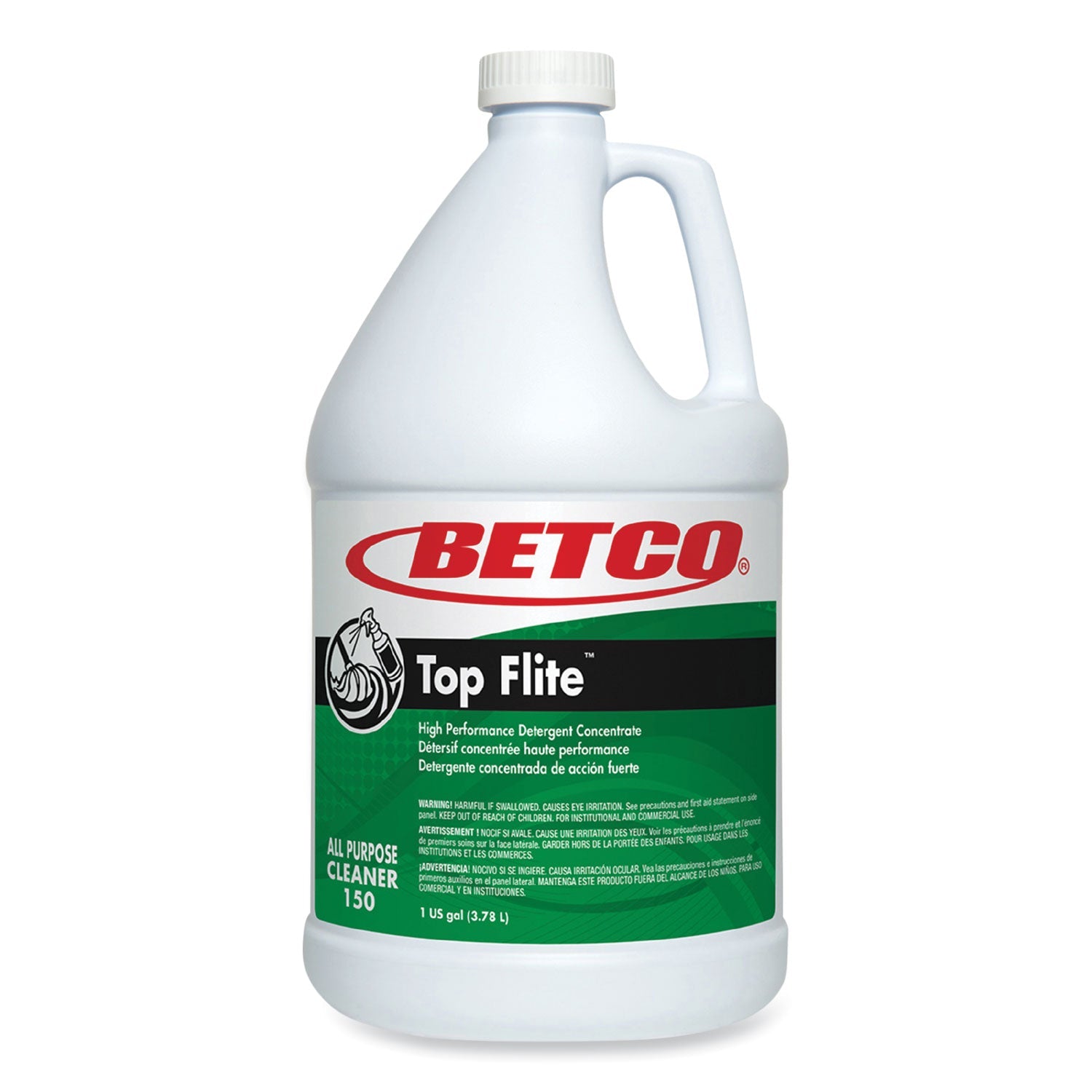 Betco Top Flite All-Purpose Cleaner, Mint Scent, 1 gal Bottle, 4/Carton (BET1500400) Case of 4