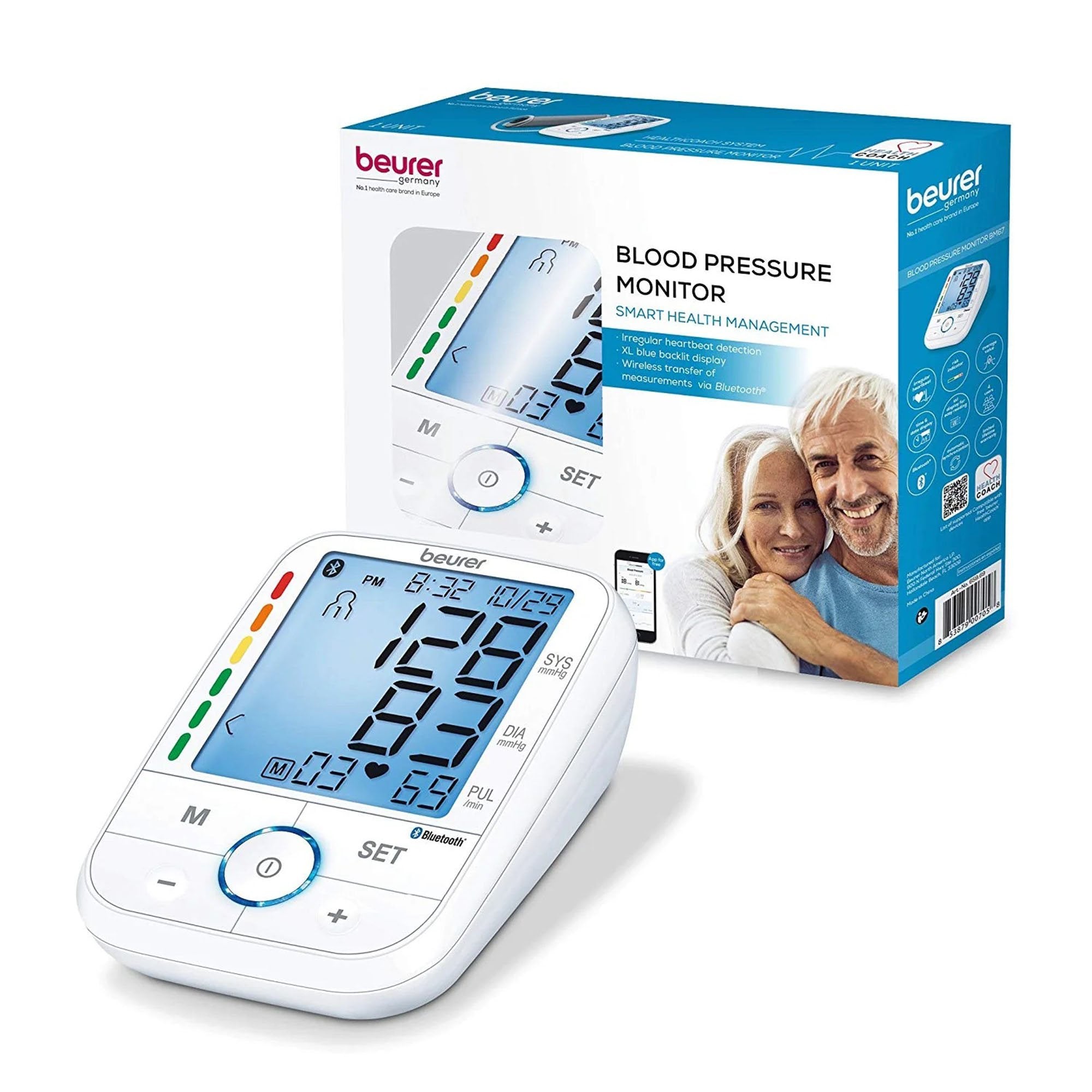 Beurer Home Automatic Digital Blood Pressure Monitor Without Cuff Desk Model (1228239_CS) 8/CS