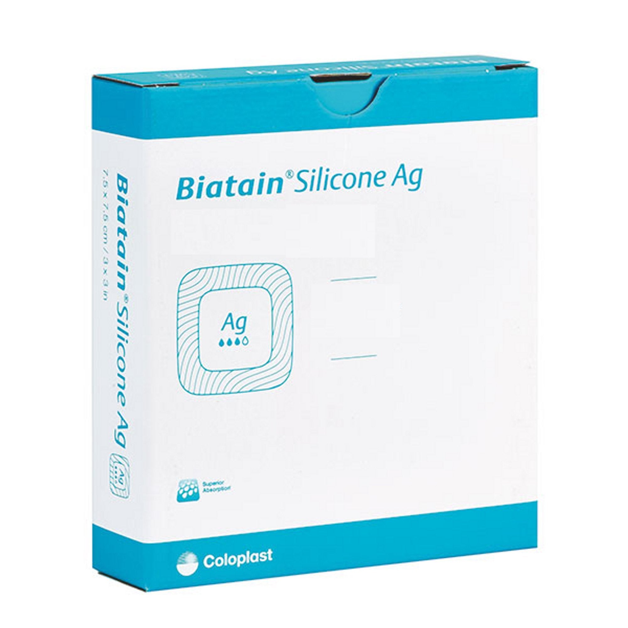 Biatain Alginate Ag Silver Alginate Dressing 6 X 6 Inch Square Sterile (566118_EA) 1/EA