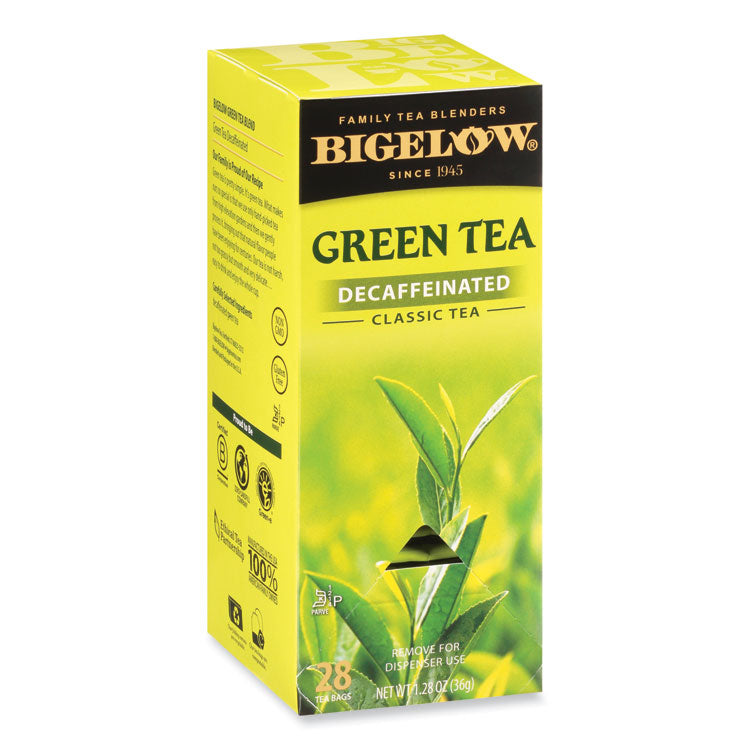 Bigelow Decaffeinated Green Tea, Green Decaf, 0.34 lbs, 28/Box (BTC10347) Box of 28