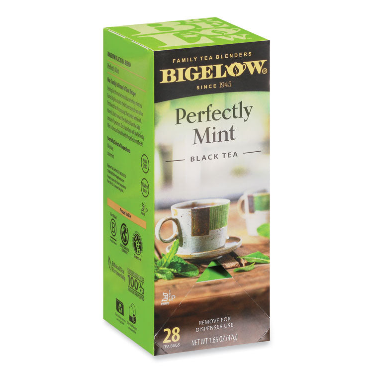 Bigelow Perfectly Mint Black Tea, 28/Box (BTC10344) Box of 28