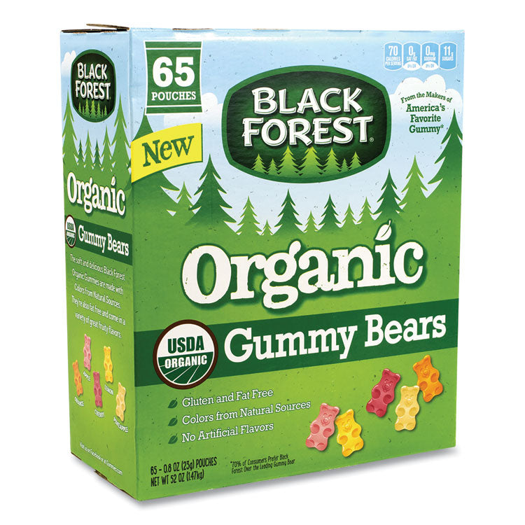 Black Forest Organic Gummy Bears, 0.8 oz Pouch, 65 Pouches/Carton, Ships in 1-3 Business Days (GRR22000556) Case of 65