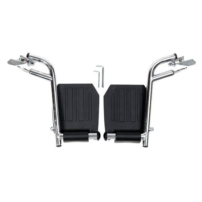 Black Swing-Away Footrest for Excel 2000 Wheelchair, 2/PR (WCA806965HCMP) 1 Pair