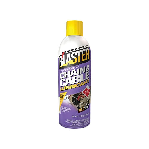 Blaster Products Chain and Cable Lubricant, 11 oz, Aerosol Can (108-16-CCL) Each