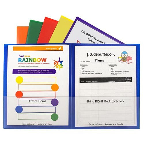 CLASSROOM CONNECTOR SCHOOL-TO-HOME FOLDERSAZUL