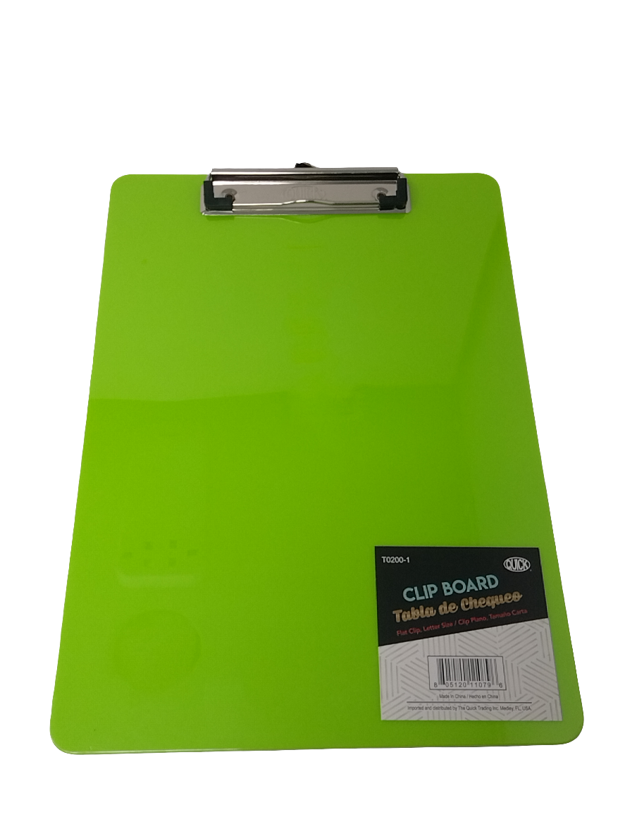 CLIPBOARD ACRYLIC LETTER FLAT