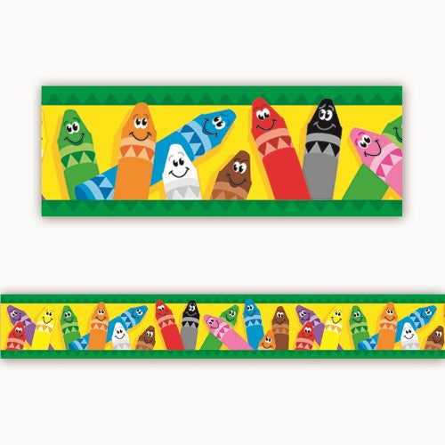 COLORFUL CRAYONS BORDER