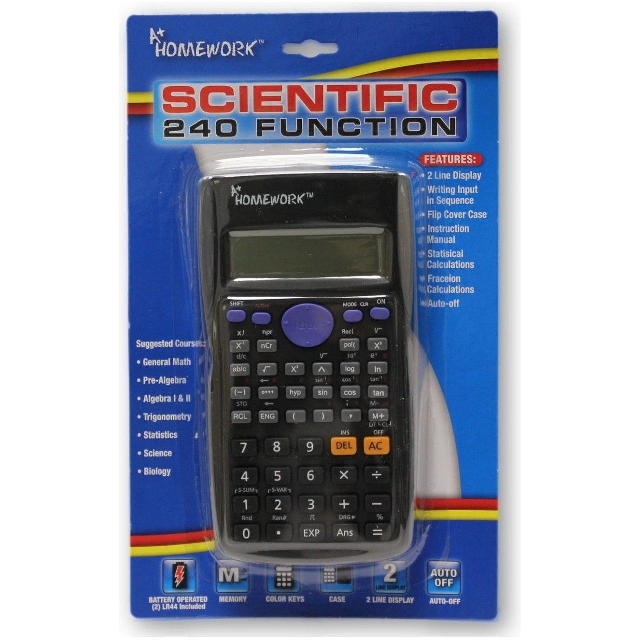 DELUXE SCIENTIFIC CALCULATOR 240 FUNCTIONS