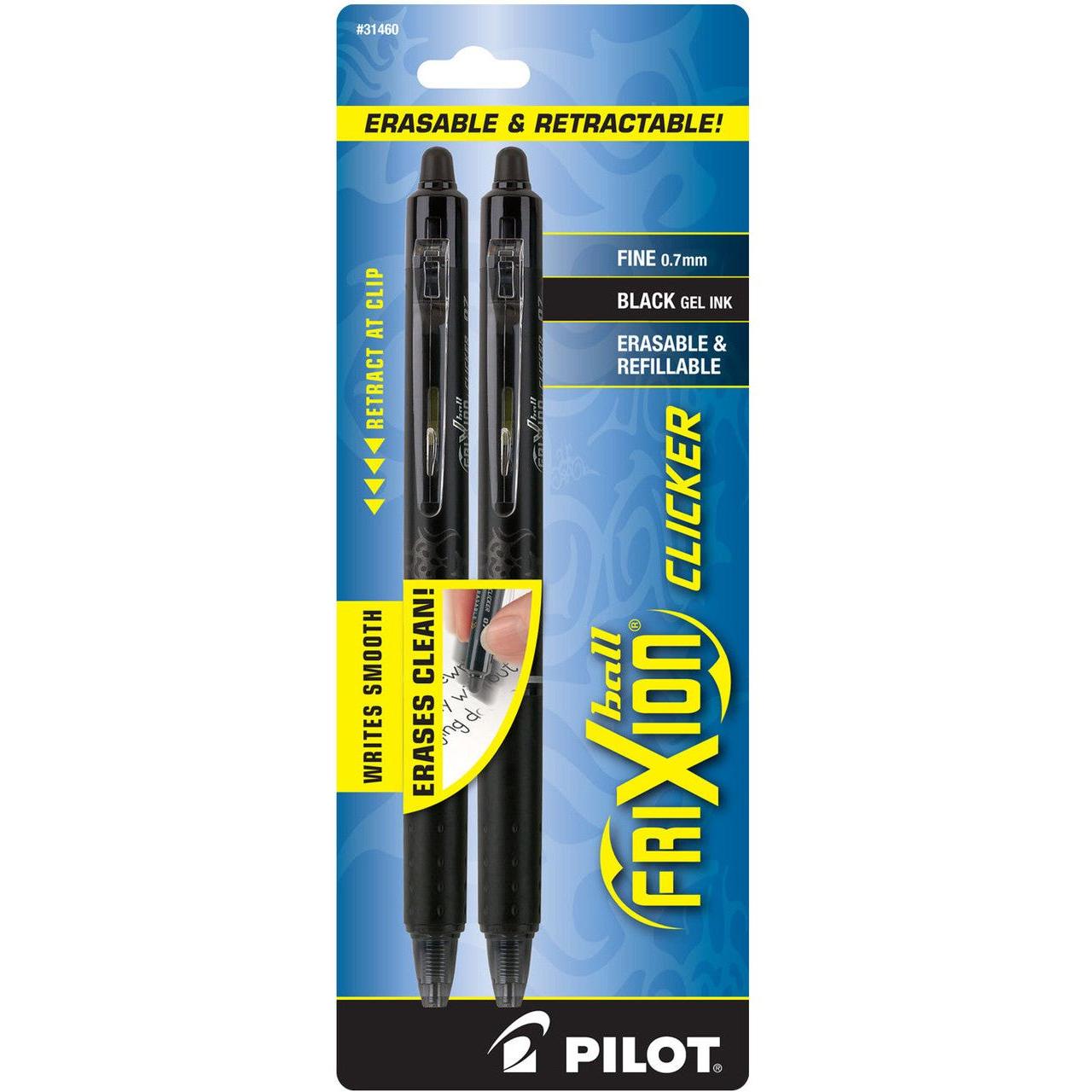 FRIXION CLICKER RT GEL INK FINE BLACK PQ.2