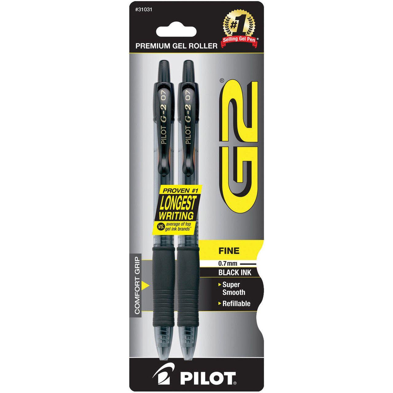 G2 GEL PEN .7 FINE BLACK PQ.2