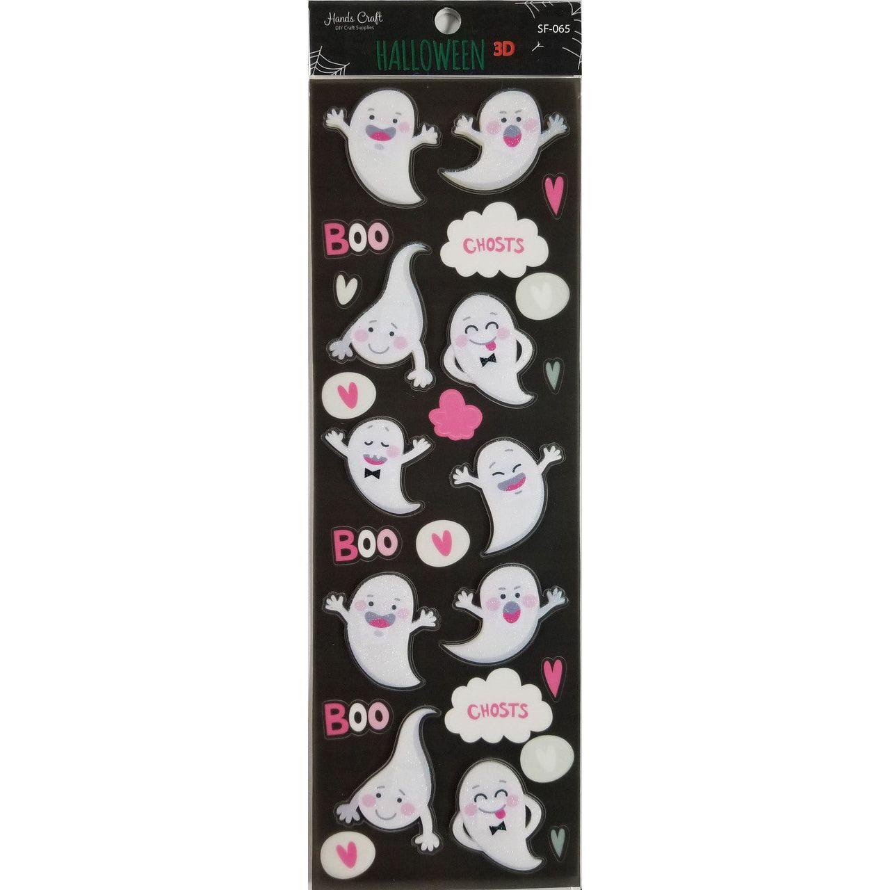 HALLOWEEN GHOST 3D STICKER 26 PC