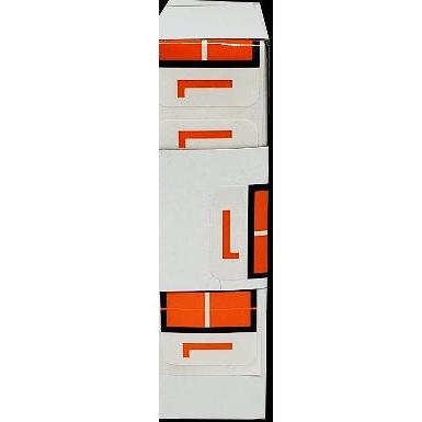 LATERAL FOLDERS LETTER L DARK ORANGE BOX/500