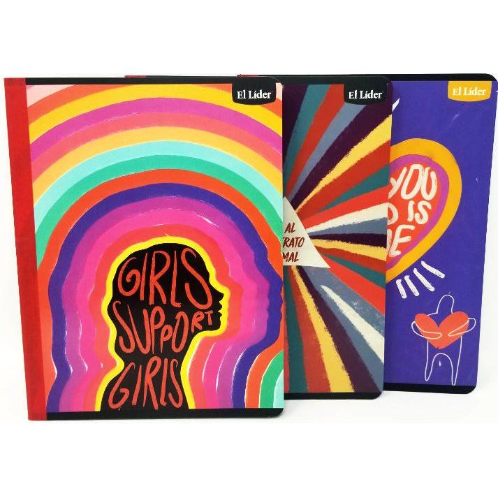 LIBRETA COSIDA CARPETA DURA POSITIVE 100HJS/200PAG