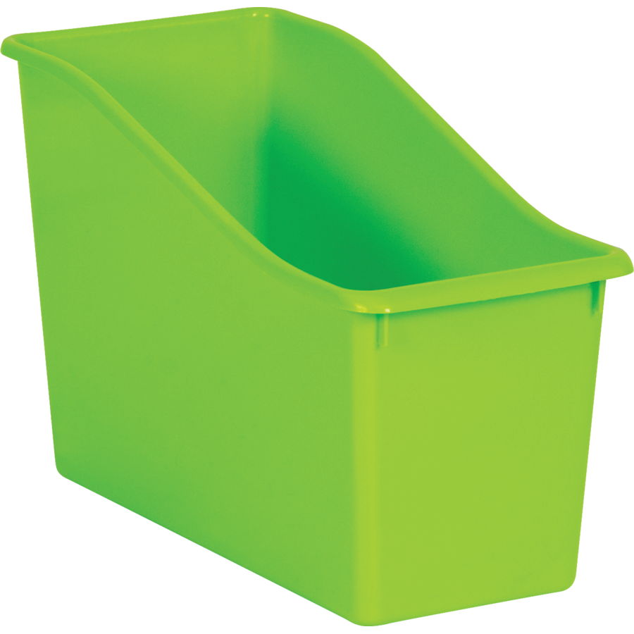 LIME PLASTIC BOOK BIN