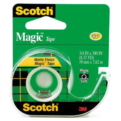 MAGIC TAPE 3/4" X 300" C/DISPENSER