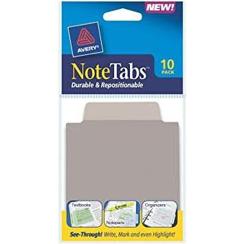 NOTE TABS SQUARE TAUPE 3 X 3-1/2" (PQ.10)