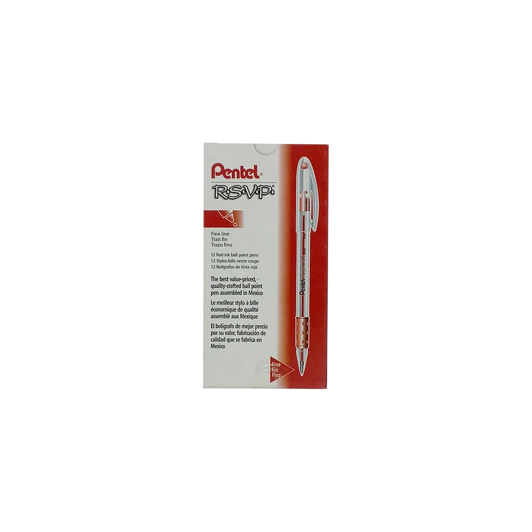 PA RSVP PEN FINE RED (CJ.12)
