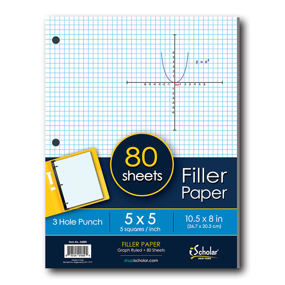 PAPEL CUADRICULADO PQT.80
