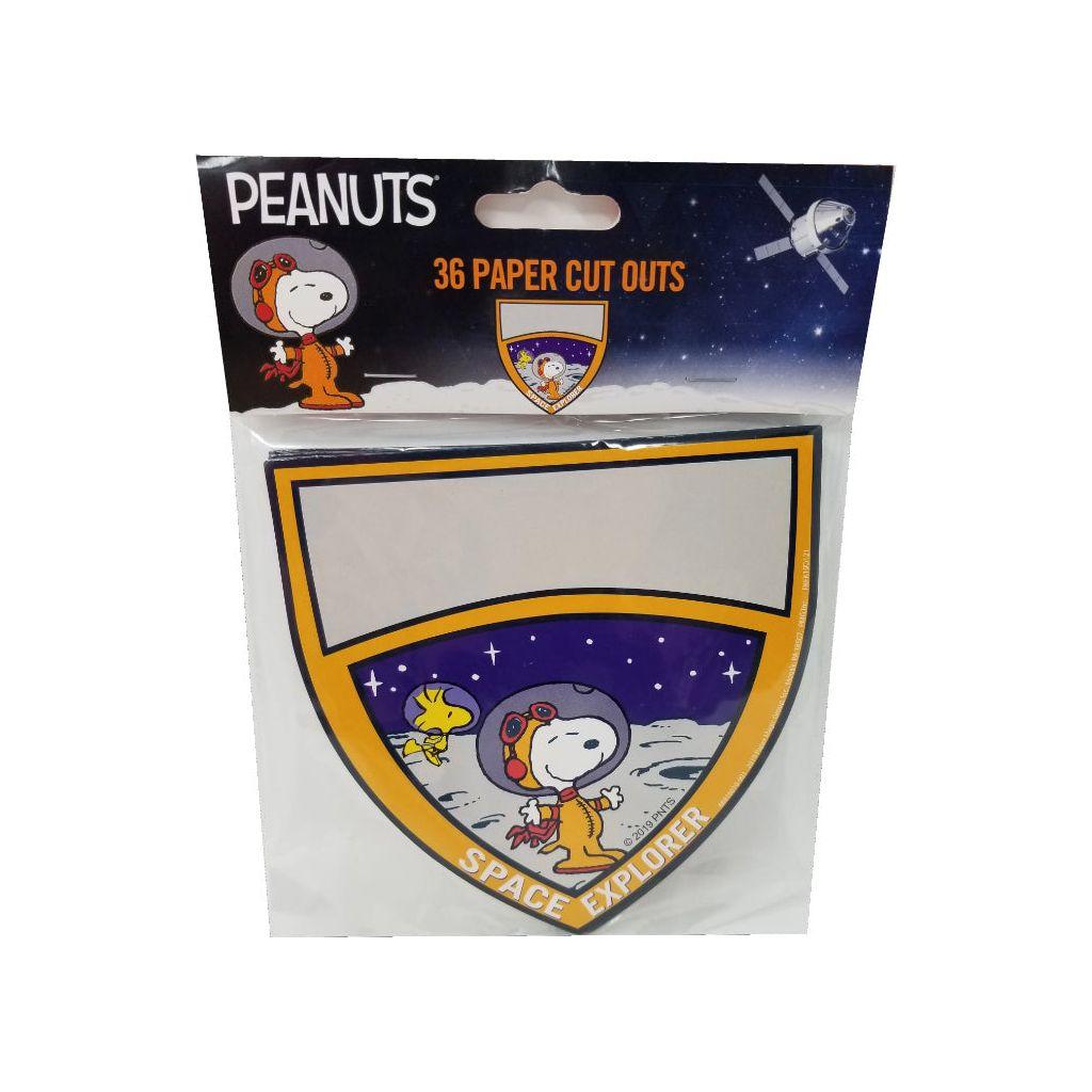 PEANUTS NASA BADGE CUT OUTS