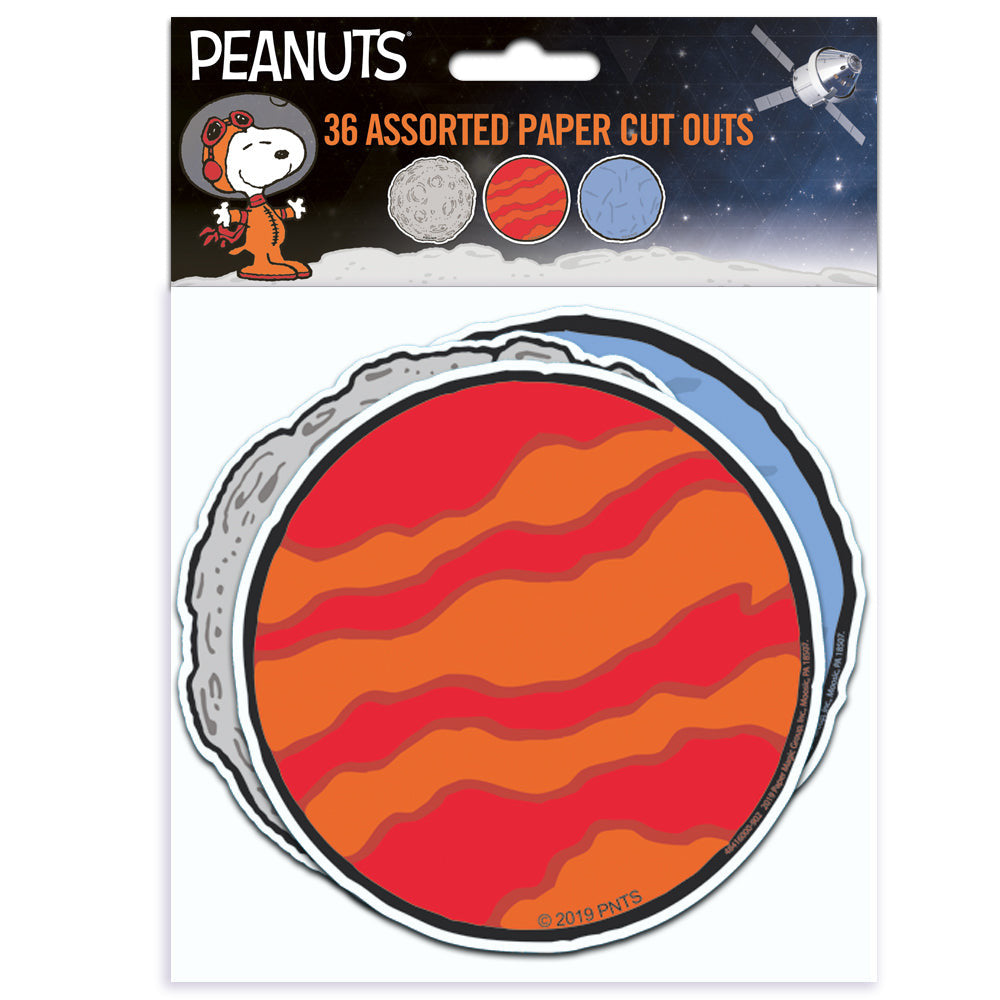 PEANUTS NASA PLANETS CUT-OUTS