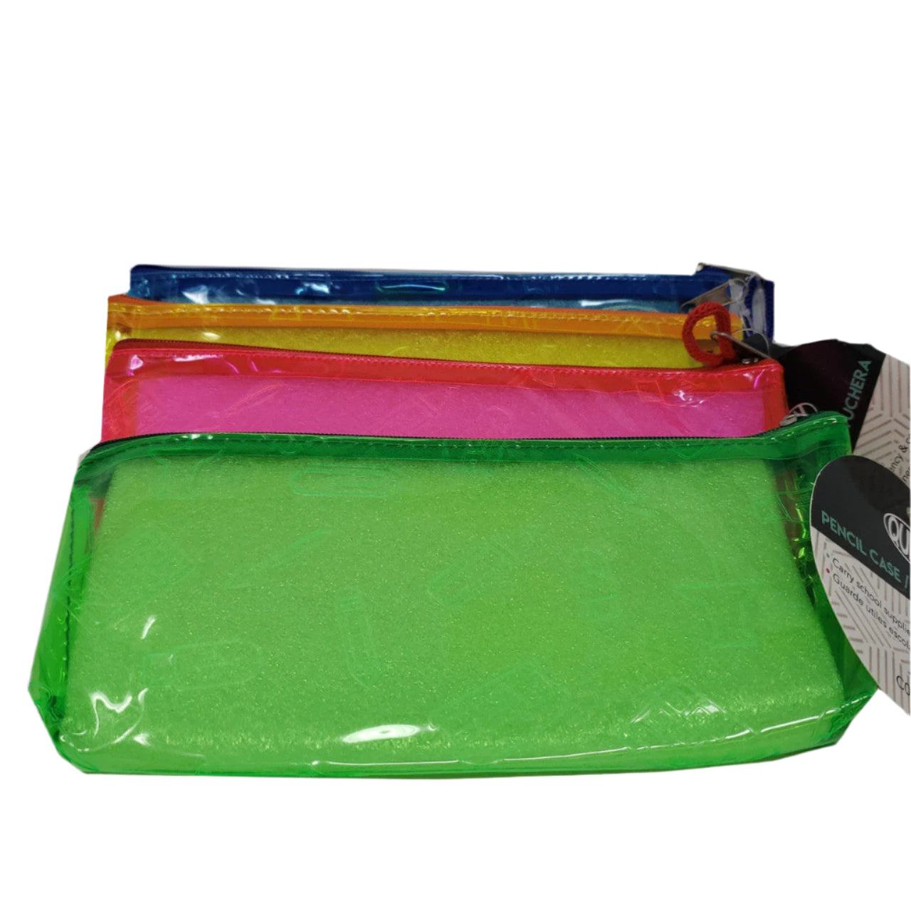PENCIL POUCH #C0304Verde/Anaranjado