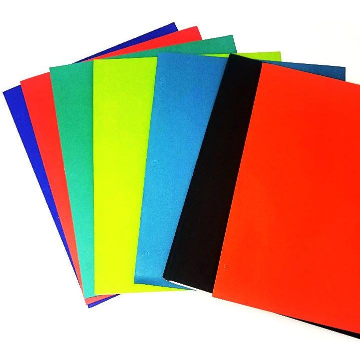 PORTFOLIO 11.50" X 9.375" 3-HOLE PUNCHEDRed