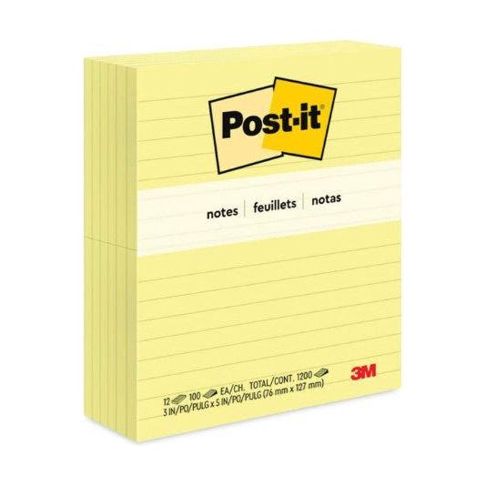 POST-IT NOTES 3" X 5" PQ.12