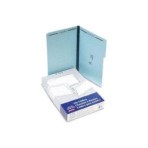 PRESSBOARD FOLDER LEGAL 2 FASTENER BLUE BOX/25