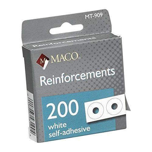 REINFORCEMENTS WHITE 1/4" 200 PC
