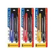 RETRACTABLE SNAP-OFF UTILITY 9MM AND 18MM PQ.2AZUL/NEGRO