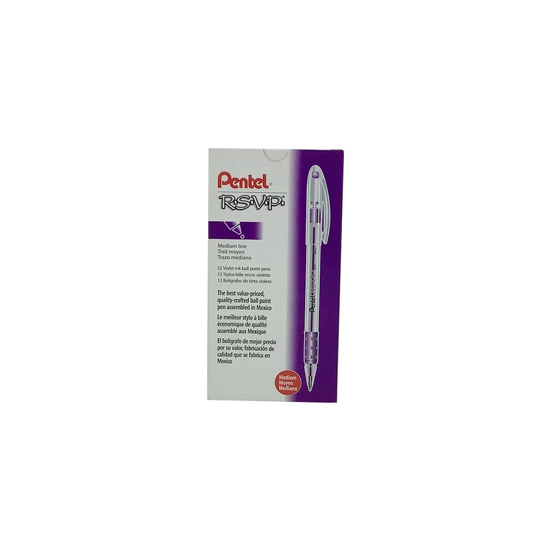 RSVP PEN MED VIOLET (CJ.12)