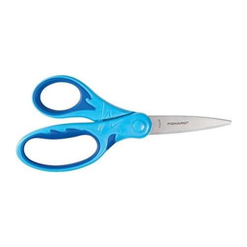 SCISSORS KIDS POINTED 6"BLACK/RED