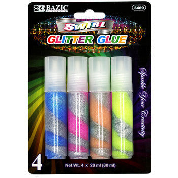 SWIRL GLITTER GLUE 20ML PQ.4