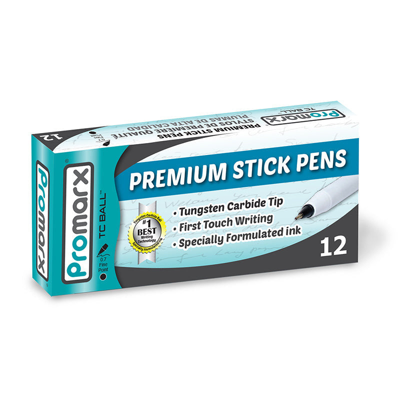 TC BALL PEN FINE STICK BLACK CJ.12