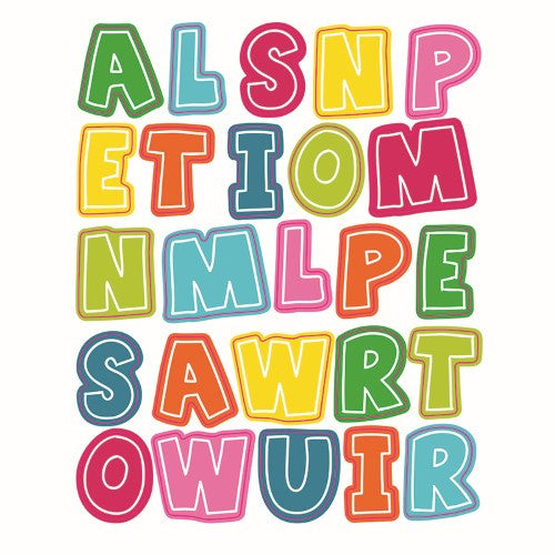 UPPERCASE SHAPE STICKERS SCHOOL POP