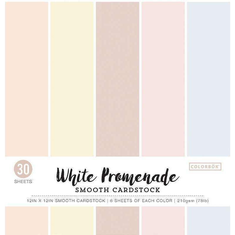 VINTAGE WHITES SMOOTH CARDSTOCK PAPER PAD 12X12