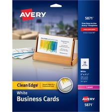 Avery® Clean Edge Laser Print Business Card