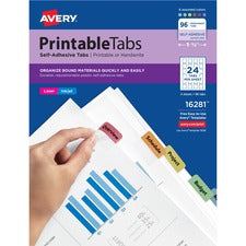 Avery® Printable Tabs - Repositionable