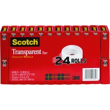 Scotch Transparent Tape - 3/4"W