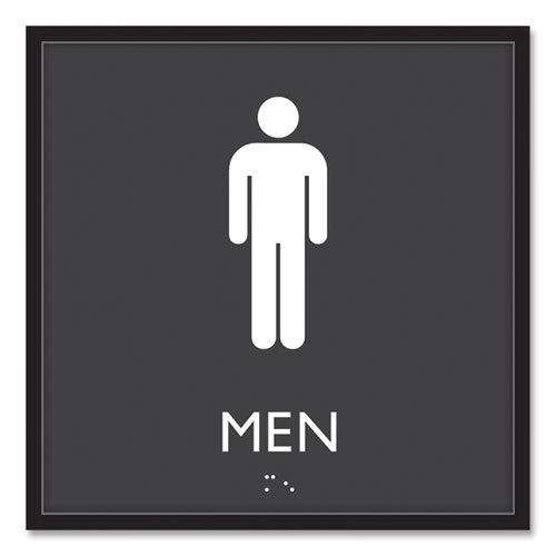 SIGN,MEN RESTROOM,BK