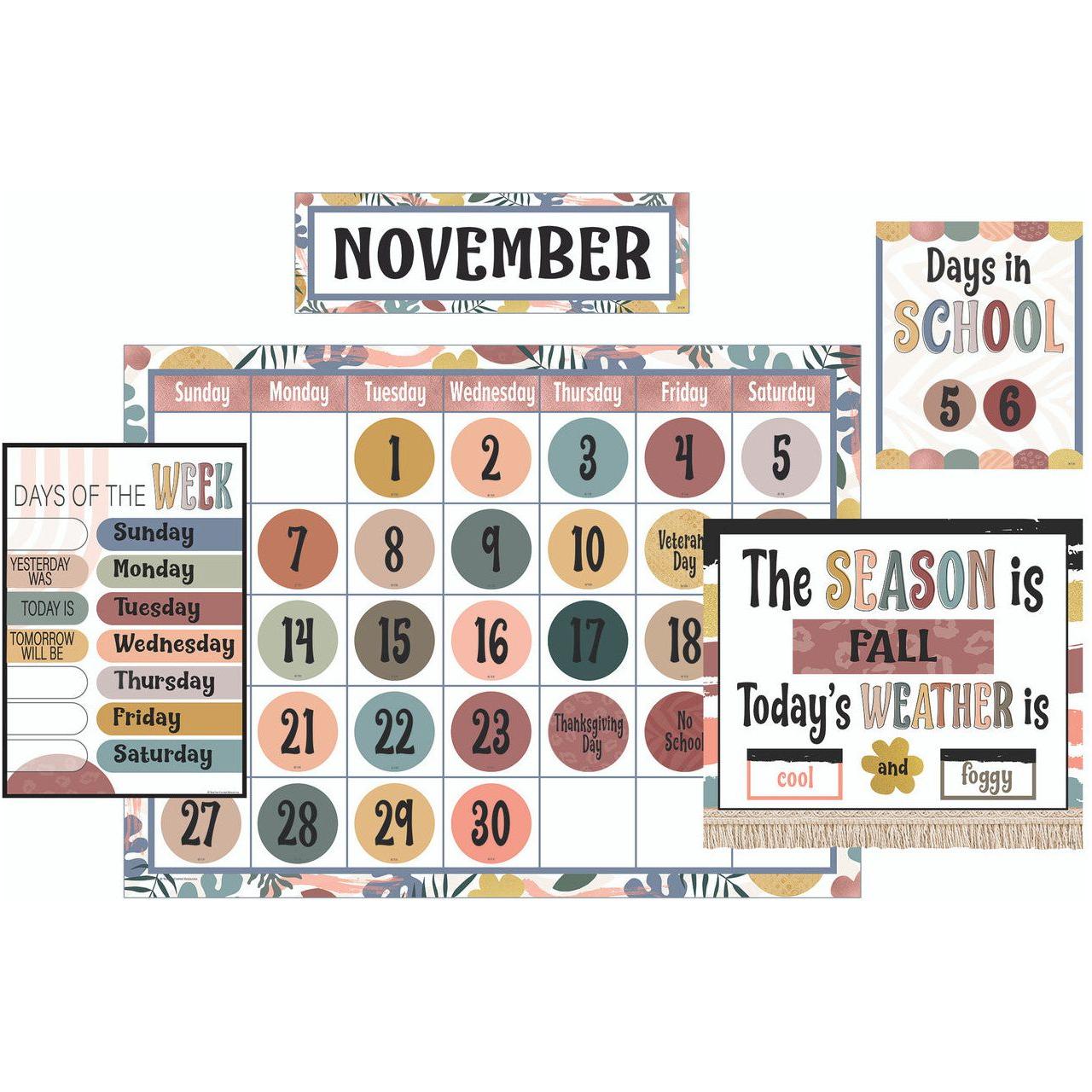 Wonderfully Wild Calendar Bulletin Board