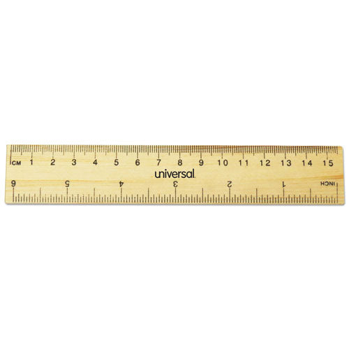 RULER,6",WOOD,2/PK