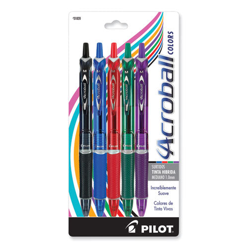 PEN,ACBALL,MED,5/PK,AST